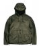 RainsShort Hooded Coat Evergreen (65)