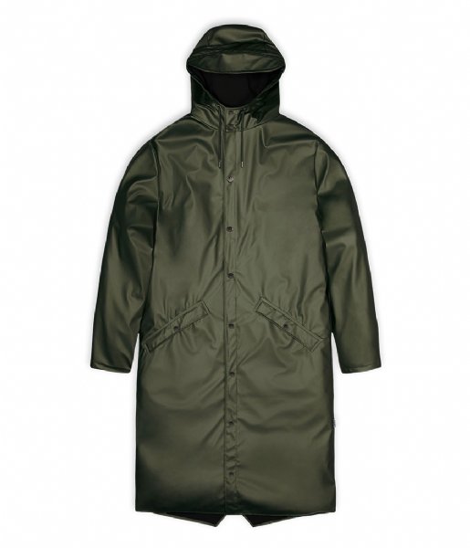 Rains  Longer Jacket Evergreen (65)
