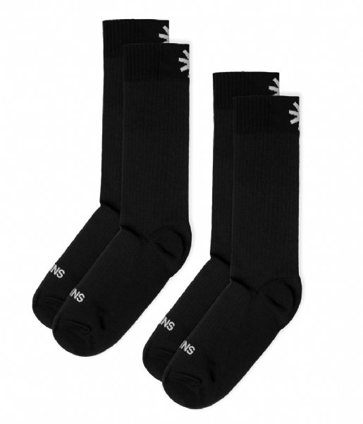 Rains  Logo Socks 2-pack Black (01)