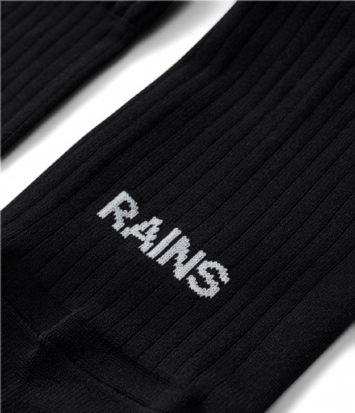 Rains  Logo Socks 2-pack Black (01)