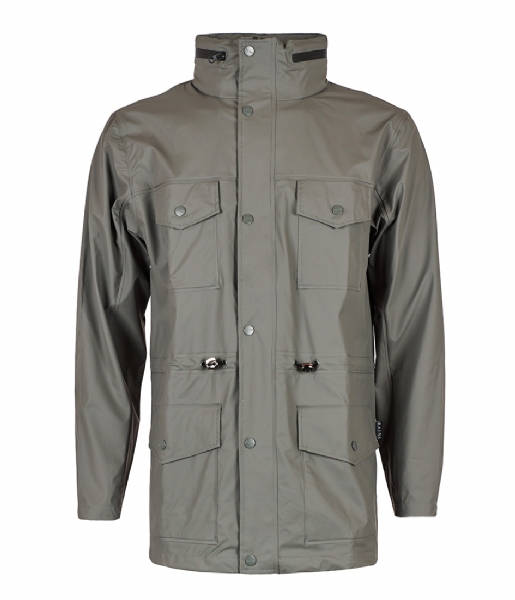 Rains Regenjas Four Pocket Jacket grey (13) Rains Regenjas Four Pocket Jacket grey (13)