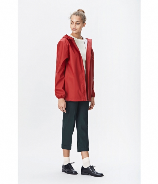 Rains Regenjas Base Jacket scarlet (20) Rains Regenjas Base Jacket scarlet (20)