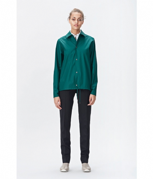 Rains Regenjas Coach Jacket dark teal (40) Rains Regenjas Coach Jacket dark teal (40)