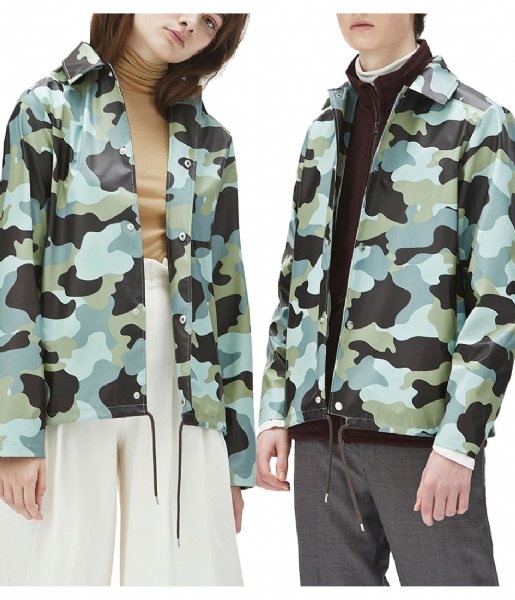 Rains Regenjas AOP Coach Jacket sea camo (70) Rains Regenjas AOP Coach Jacket sea camo (70)