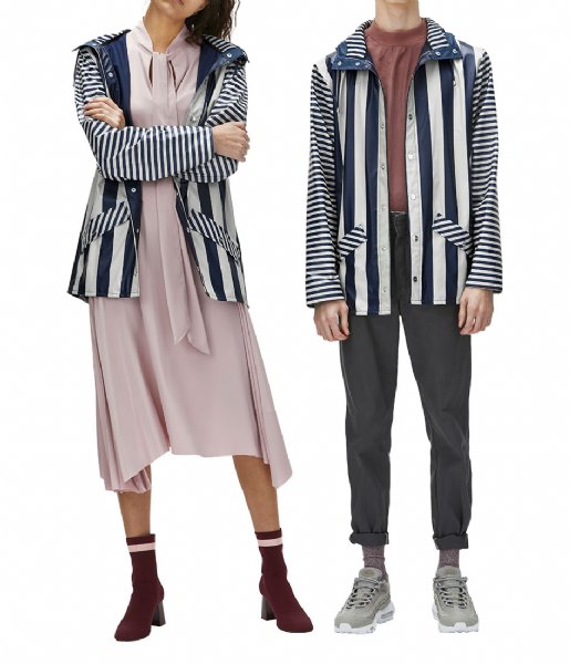 Rains Regenjas LTD Jacket distorted stripes (69) Rains Regenjas LTD Jacket distorted stripes (69)
