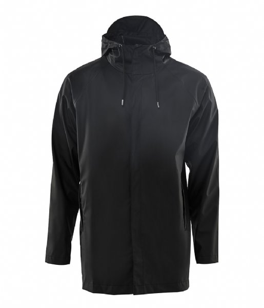 Rains Regenjas Short Coat black (01) Rains Regenjas Short Coat black (01)