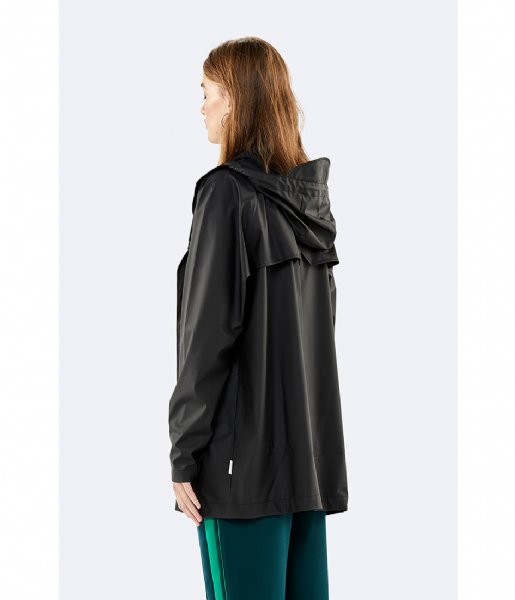 Rains Regenjas Short Coat black (01) Rains Regenjas Short Coat black (01)