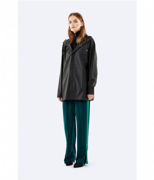 Rains Regenjas Short Coat black (01) Rains Regenjas Short Coat black (01)