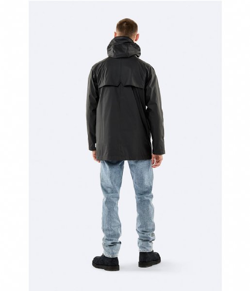 Rains Regenjas Short Coat black (01) Rains Regenjas Short Coat black (01)