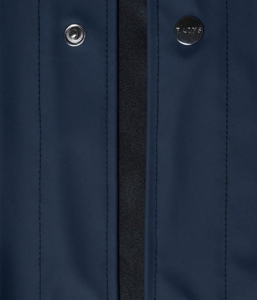 Rains Regenjas Short Hooded Coat Blue (02) Rains Regenjas Short Hooded Coat Blue (02)