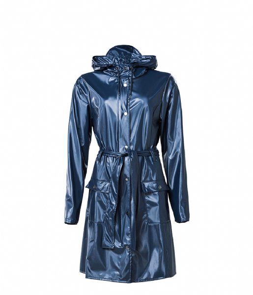 Rains Regenjas Curve Jacket Shiny Blue (07) Rains Regenjas Curve Jacket Shiny Blue (07)