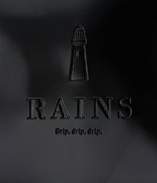 Rains  Weekend Bag Shiny Black (76)