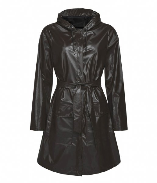 Rains Regenjas Belt Jacket Shiny Brown Rains Regenjas Belt Jacket Shiny Brown