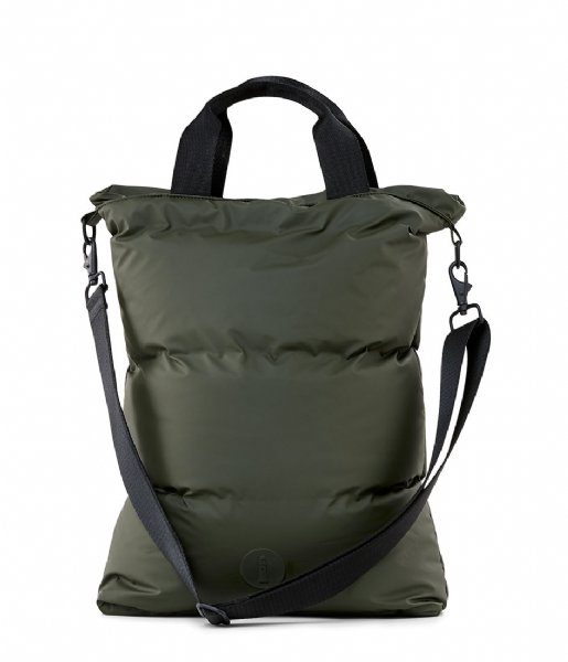 Rains Handtas Puffer crossbody tote green (03) Rains Handtas Puffer crossbody tote green (03)