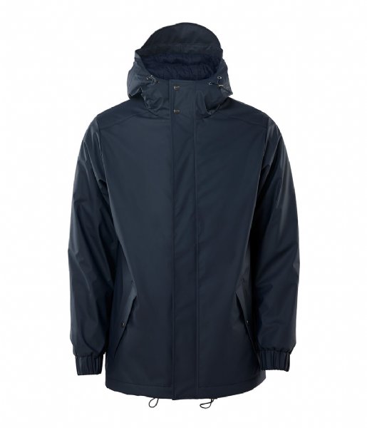 Rains  Quilted Parka blue (02)
