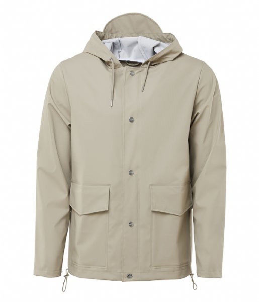 Rains  Short Hooded Coat beige (35)