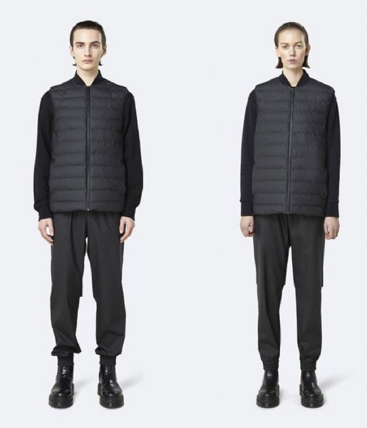 Rains Winterjas 1520 Trekker Vest black (01) Rains Winterjas 1520 Trekker Vest black (01)