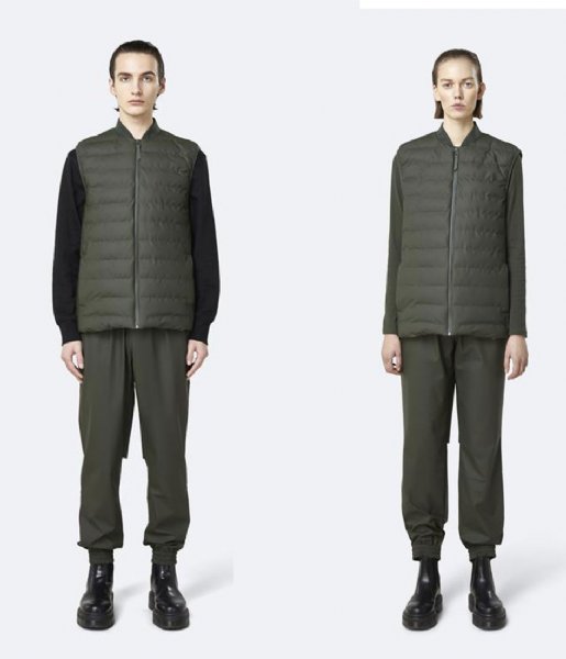 Rains Winterjas 1520 Trekker Vest green (03) Rains Winterjas 1520 Trekker Vest green (03)