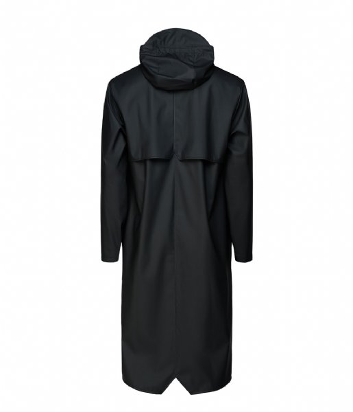 Rains  Longer Jacket Black (1)