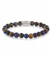 Rebel and Rose Stones Only Mix Tiger Lapis 8mm Mix
