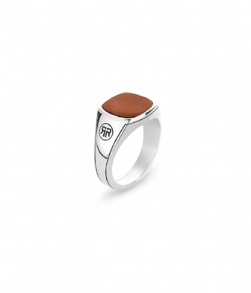 Rebel and Rose  Ring Square Red Red
