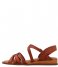 Red-Rag  Low Strap Sandal Cognac Nappa (752)