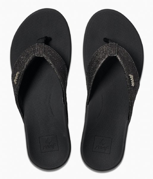 Reef Slippers Ortho Spring black glitter Reef Slippers Ortho Spring black glitter