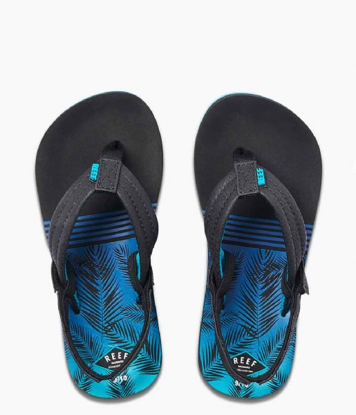 Reef Slippers Little Ahi aqua palms Reef Slippers Little Ahi aqua palms