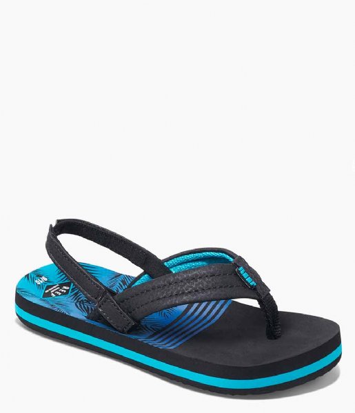 Reef Slippers Little Ahi aqua palms Reef Slippers Little Ahi aqua palms