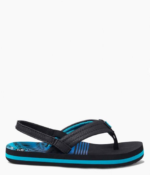 Reef Slippers Little Ahi aqua palms Reef Slippers Little Ahi aqua palms