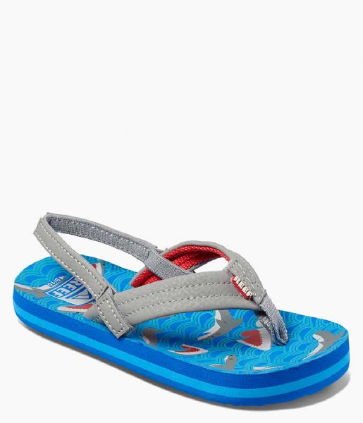 Reef Slippers Little Ahi blue shark Reef Slippers Little Ahi blue shark