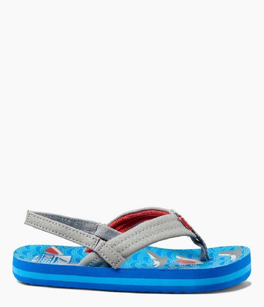 Reef Slippers Little Ahi blue shark Reef Slippers Little Ahi blue shark