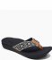 Reef Slippers Reef Ortho Bounce Woven black white Reef Slippers Reef Ortho Bounce Woven black white