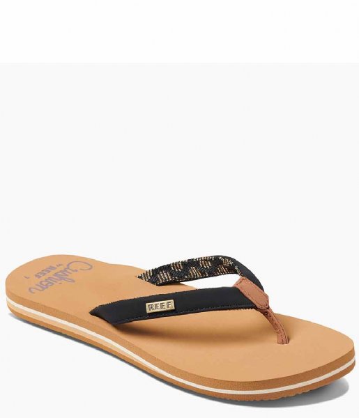 Reef Slippers Reef Cushion Sands black tan Reef Slippers Reef Cushion Sands black tan