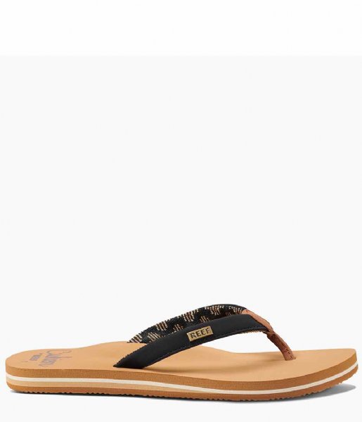 Reef Slippers Reef Cushion Sands black tan Reef Slippers Reef Cushion Sands black tan