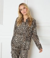 Refined Department Woven Flowy Animal Blouse Mikia Leopard (850)