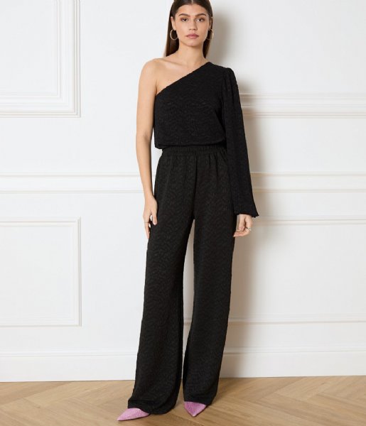Refined Department  Knitted One Shoulder Top Cleo Black (999)