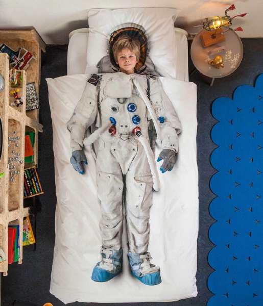 SNURK  Astronaut 140x220cm Wit