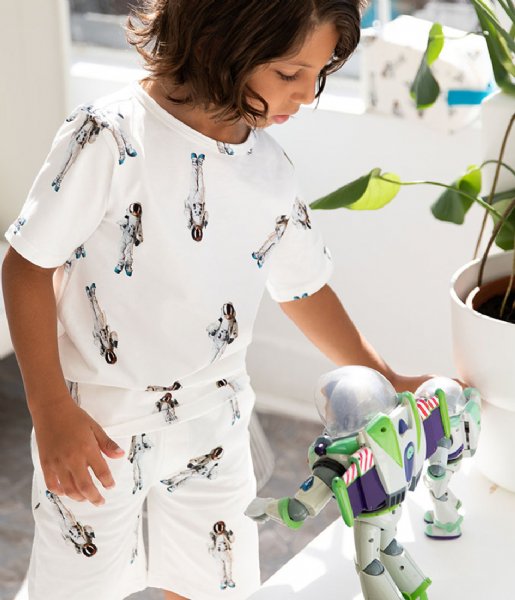 Nauwgezet single Celsius SNURK Nachtmode & Loungewear Astronaut Classics T-shirt Kids White | The  Little Green Bag