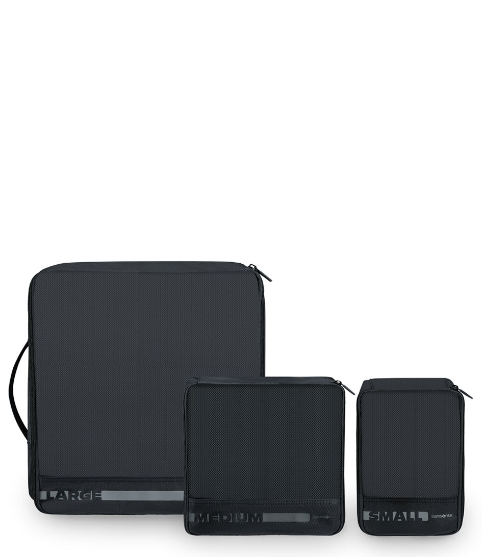 Samsonite Packing Cube Set Of 3 Packing Cubes Black (1041) The Little