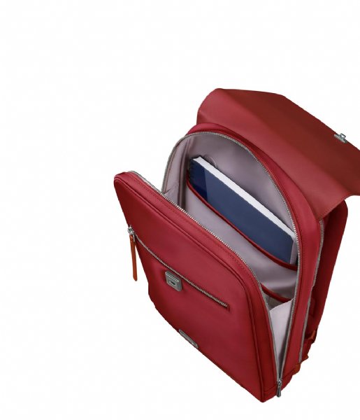 Samsonite  Zalia 3.0 Backpack W Flap 14.1 Inch Dark Red (1267)