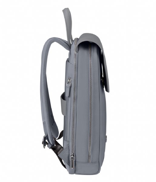Samsonite  Zalia 3.0 Backpack with Flap 14.1 Inch Silver Grey (1802)