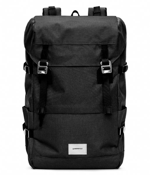 Sandqvist Laptop rugzak Harald 13 Inch black (1042) Sandqvist Laptop rugzak Harald 13 Inch black (1042)