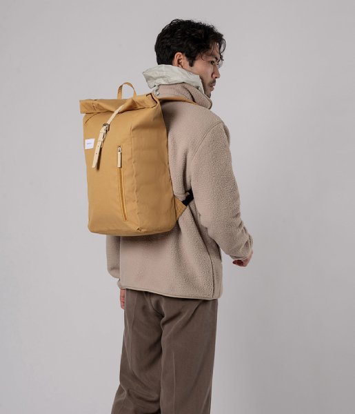 Sandqvist  Dante Honey Yellow with Natural leather