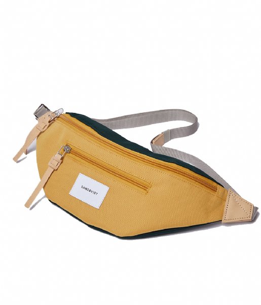 Sandqvist  Aste multi honey yellow with natural leather (1369)