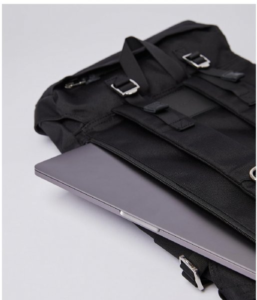 Sandqvist Laptop rugzak Harald 13 Inch black (1042) Sandqvist Laptop rugzak Harald 13 Inch black (1042)