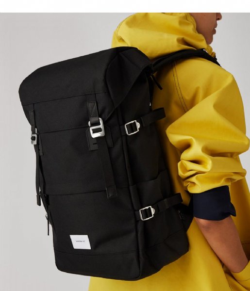 Sandqvist Laptop rugzak Harald 13 Inch black (1042) Sandqvist Laptop rugzak Harald 13 Inch black (1042)