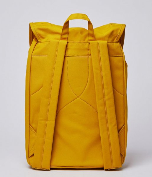 Sandqvist Laptop rugzak Tony 13 Inch yellow with natural leather (1259) Sandqvist Laptop rugzak Tony 13 Inch yellow with natural leather (1259)