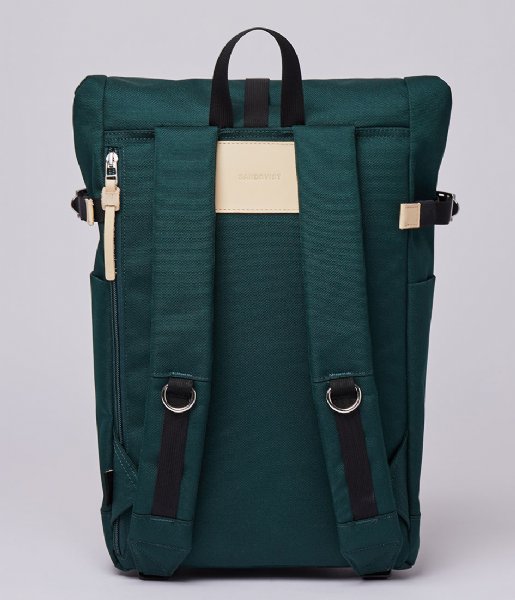 Sandqvist Dagrugzak Ilon 13 Inch Dark Green with Natural Leather (SQA1563) Q3-20 Sandqvist Dagrugzak Ilon 13 Inch Dark Green with Natural Leather (SQA1563) Q3-20
