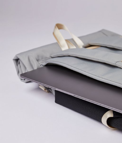 Sandqvist  Ilon 13 Inch Multi Grey/Black with natural leather (SQA1562) Q3